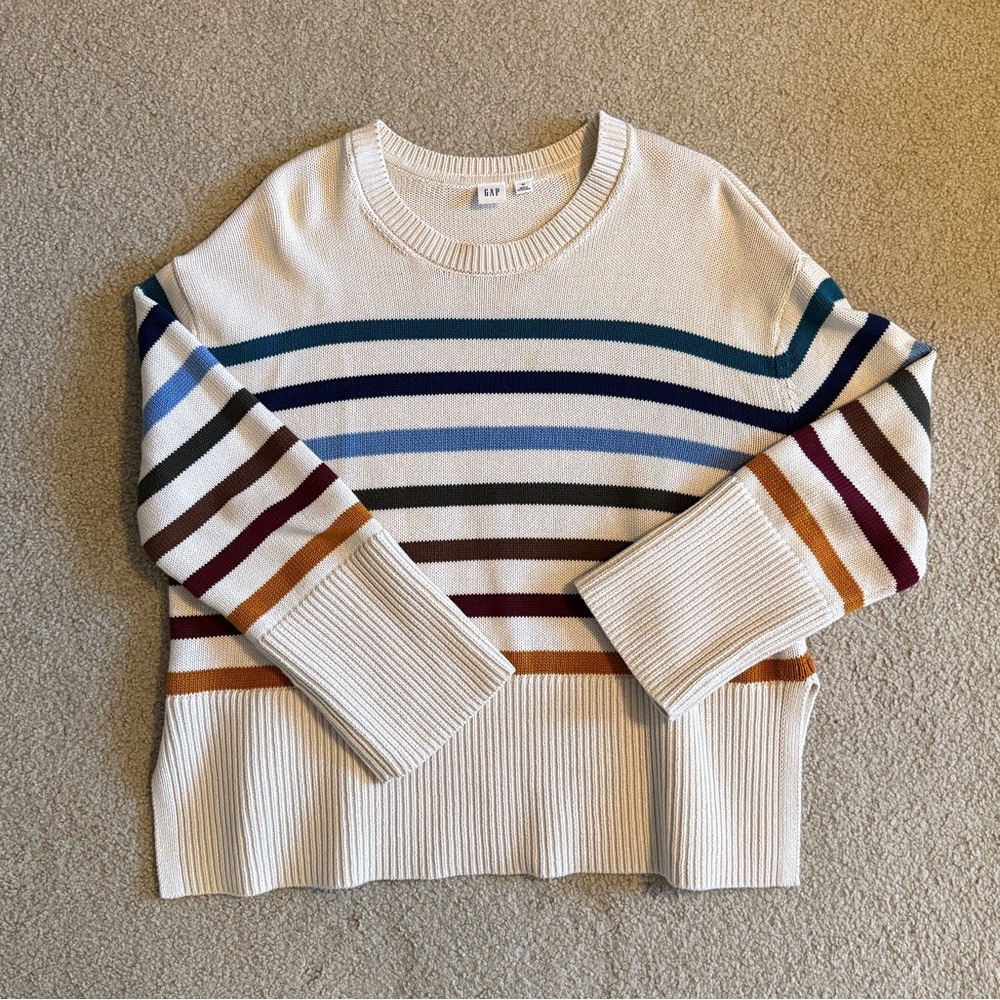 GAP Striped Multicolor Sweater